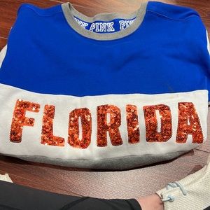 Pink Florida Gator Sweatshirt.  Size M